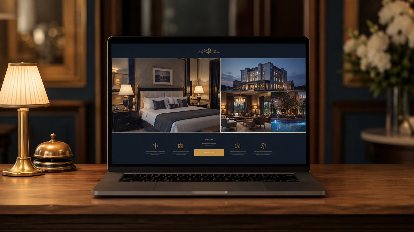Sample boutique hotel website design concept